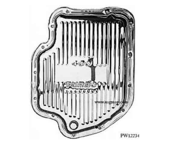 Trans Oil Pan: 67-81 T400 - Chrome